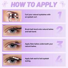 Lash Cluster Kit 8-18mm Wispy Lash Clusters 126Pcs Eyelash Clusters, DIY Lash Extension Kit With Lash Bond & Seal, Lash Glue Remover, Lash Tweezers(WM-16 Lash Kit) - 黑色 - 查看 8