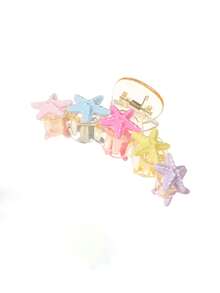 1 件可爱多彩海星发夹发饰秋季配饰 - 彩色 - 查看 3