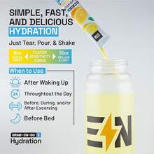 EN Engineered Nutrition, Sugar-Free Electrolytes Powder Packets – Keto Electrolytes Hydration Packets, Single-Serving Electrolytes, Zero Calories, Vegan, Non-GMO, Organic, Gluten-Free, Sampler 10 CT