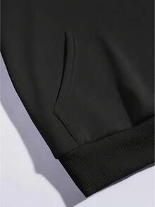 Sudadera con capucha de impresión de planetas lindos, sudaderas geniales para hombres, sudadera con capucha de diseño gráfico casual para hombres con bolsillo canguro, ropa de calle para invierno y otoño, como regalos DVBO - Negro - Ver 5