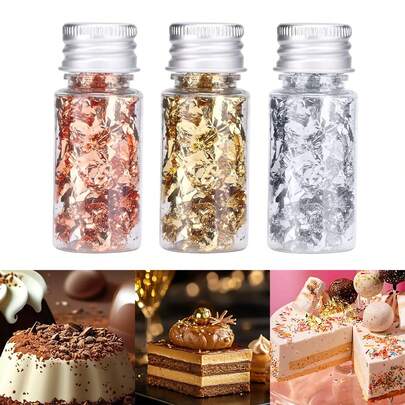 2克/套金箔蛋糕装饰美甲冰淇淋慕斯甜点食用金箔纸装饰画蜡烛DIY工艺品蛋糕装饰蛋糕装饰蛋糕装饰蛋糕装饰工具返校