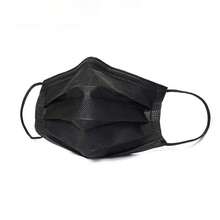 100 Pcs Face Masks For Travel - Compact 3-Ply Protection For Flights, Hotels & Sightseeing With Flexible Ear Loops (Black) - 黑色 - 查看 2