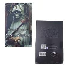 Santa Muerte Azul 15 cm Vestida - Protección, Sabiduría y Serenidad Espiritual + Libro Práctica del Culto a La Santa Muerte - Azul - Ver 7