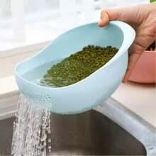 1 cái Dụng cụ vo gạo, rổ lọc, bát nhựa rửa gạo, rổ đựng rau củ quả, phụ kiện nhà bếp, quà tặng dụng cụ nhà bếp không thể thiếu cho đầu bếp tại gia, lưu trữ tiết kiệm không gian cho dụng cụ sắp xếp nhà bếp, ý tưởng quà tặng nhà bếp Giáng sinh - Một cỡ - Xem 12