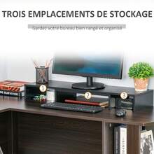 Supports de moniteur - Noir - Voir 5