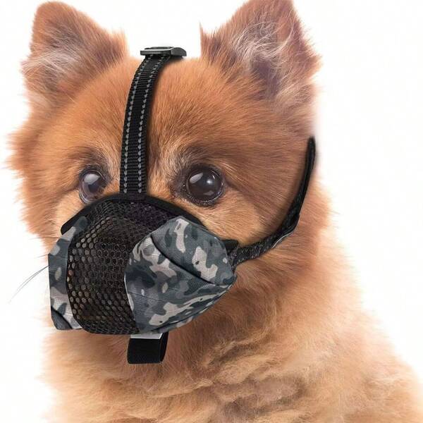1pc Dog Muzzle, Pet Mask, Anti-Bite & Anti-Chew Adjustable Muzzle Suitable For Small, Medium And Large Dogs, Pet Supplies