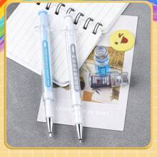 6 Farben, zufälliger Nadel-Röhren-Formstift, 0,38 mm kreative Simulation Nadel-Röhren-Form Schülerspaß Stift, Medizinisches Personal Unterschrift Schreiben Gelstift, Stift, Bürobedarf, Stifte