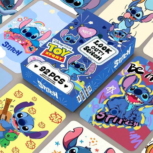 Disney Disney Mini Laser Cards, High-Definition Color Printed Photo Cards, Anime Peripheral Greeting Cards, Sticker Collection Cards, Christmas, Halloween, Easter Gifts, Ideal Party Gifts, Spider Man, Stitch, Brainstorm Squad, Mickey Cartoon Patterns.