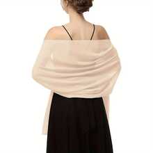 Elegant Bubble Chiffon Shawl Hijab Women Lightweight Shawl And Wrap Female Foulard Casual Outings And Evening Events - XW398-42 - 查看 3