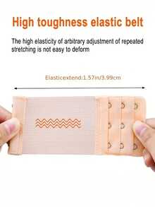 6 extensores de sutiã femininos, extensão elástica ajustável para alça de sutiã, acessórios macios para roupa íntima, cores sortidas, ajuste confortável - Multicolorido - Ver 4