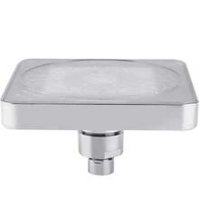 7-Color Changing LED Shower Head, High Pressure Illuminated Shower Head, 6-Inch Square Rainfall Shower Head With Lights, Chrome Plated