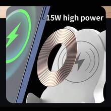 OUBAORUI مكبر صوت محمول متعدد الوظائف بتقنية بلوتوث مع حامل لاسلكي سريع الشحن للهاتف/الكمبيوتر اللوحي، ومتحكم في الإعجاب/تقليب الصفحات، وجهاز تحكم عن بعد لكتاب إلكتروني بتقنية بلوتوث