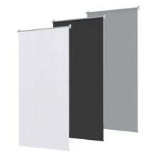 VA-Cerulean Blackout Blinds Klemmfix Without Drilling 100 X 210 Cm – Heat Protection Blinds, Side-Closing Blinds, Blinds For Windows And Doors, Privacy And Sun Protection (Black/Grey/White) - 灰色 - 查看 2