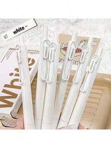 MOKA 6 支装黑武士笔 - 0.5 毫米笔尖，书写流畅，耐用塑料 - 适用于学校和办公室，学校用品，返校 - 多色 - 查看 9