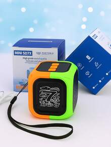 Mini Bocina Bluetooth Portátil SD7X 300mAh - Naranja - Ver 1