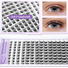 Lash Cluster Kit 8-18mm Wispy Lash Clusters 126Pcs Eyelash Clusters, DIY Lash Extension Kit With Lash Bond & Seal, Lash Glue Remover, Lash Tweezers(WM-16 Lash Kit) - 黑色 - 查看 5