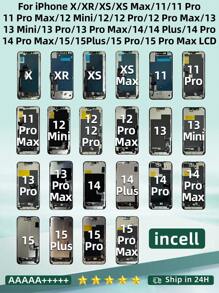 Pièces de rechange d'écran tactile LCD pour X, XR, XS Max, 11, 12, 13, 13 Pro Max, 14, 15 Pro Max, 16 Pro Max