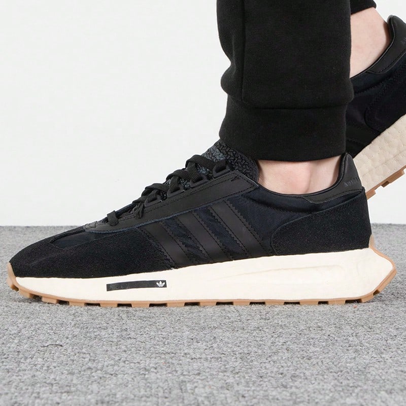 Adidas Originals RETROPY E5 Casual Sneakers, Fashionable Low-Top Unisex Shoes, H03080 - Black - View 1