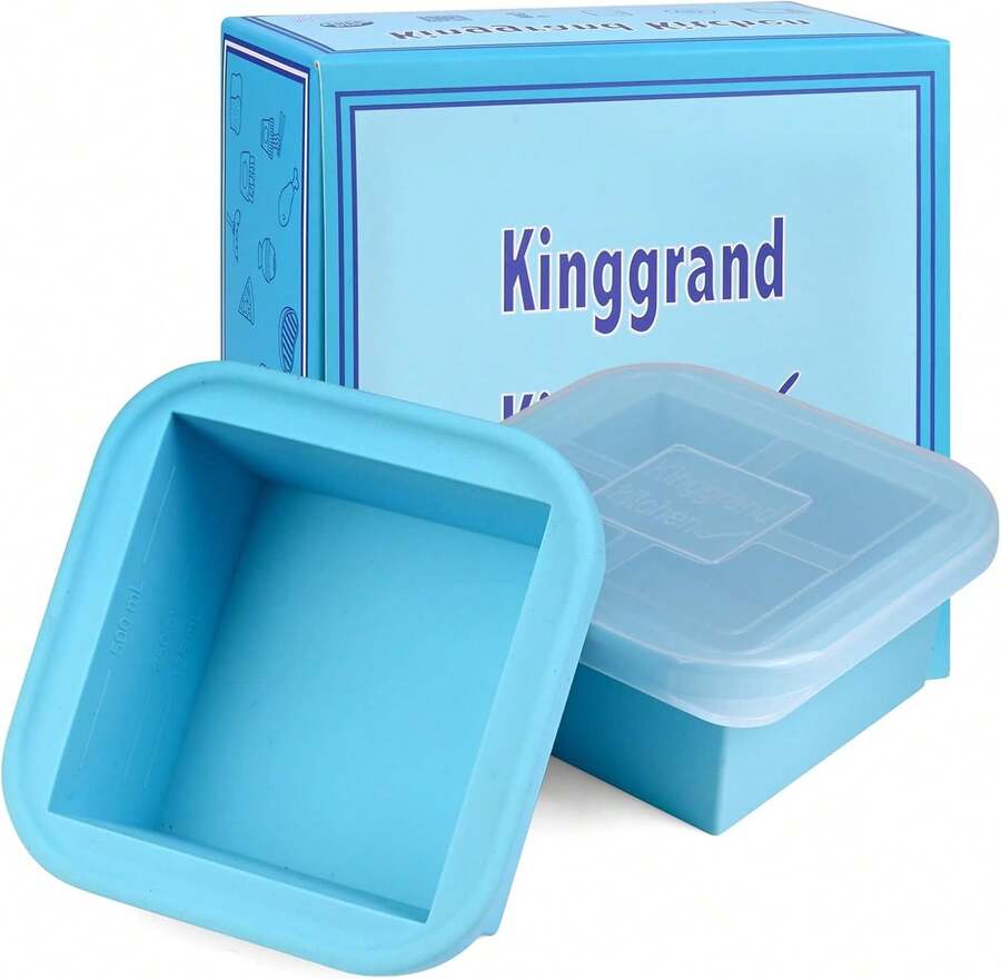 2 Cup Silicone Freezer Trays With Lid 2 Pack Silicone Freezer Molds Make 2 Perfect Soups, Broths, Stews, Sauces, Curries,9831737 - 珊瑚粉 - 查看 1