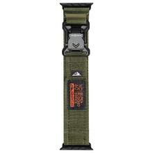 宽款柔软尼龙运动表带，配有磁性 Fidlock V 型扣，兼容男女款 表带，兼容 42 毫米（系列 10）、41 毫米（9/8/7）、40 毫米（SE2/SE/6/5/4）、38 毫米（3/2/1），透气吸汗坚固表带，适合骑自行车、徒步旅行、跑步、露营 - 44/45/46/49/42mm-Series 3 2 1 - 查看 14