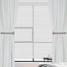 Conjunto de 2 prendedores de cortina adesivos sem furos - Suportes modernos em aço inoxidável para varão, prendedores de cortina para parede, ideais para sala de estar, quarto ou escritório, acabamento branco/dourado/preto, design minimalista e duráveis. - Multicolorido - Ver 4