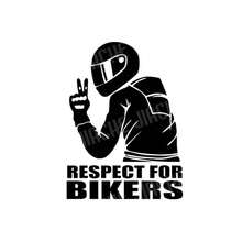 Respeto por los motociclistas, pegatina de coche para jinetes de motocicleta - Unitalla - Ver 13