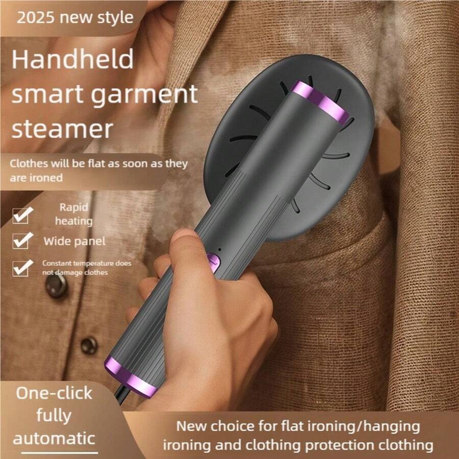 OBOVAY 10W Stiratore portatile per vestiti, Stiratore a vapore portatile, Ferro da stiro a vapore portatile, Riscaldamento rapido, Uso bagnato/asciutto, Stiratura rotante, Per tutti i capi, Miglior regalo per le ragazze, Alimentato tramite USB