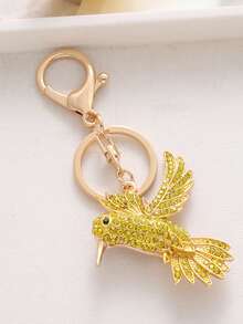 新品珠宝时尚创意水钻蜂鸟钥匙扣，送给女孩和朋友的理想礼物，适合任何场合的时尚配饰汽车配件可爱哥特 Y2k 万圣节配件教师节包配件挂绳带身份证夹汽车配件包饰 - 彩色 - 查看 6