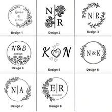 Custom Your Wedding Embosser, Napkin Embosser, Envelope And Invitation Embosser, Personalized Embosser Stamp, Custom Embosser Stamp, Personalized Wedding Embosser, Initials Embosser, Paper Embosser, Monogram Embosser Personalized Initials Embosser Stamp, Monogram Embosser - Pink - View 3