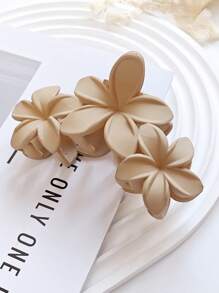 1件/2件/4件多功能仿珍珠白花爪夹11厘米女士发夹，简约海滨度假风格发饰发饰花发夹秋季配饰秋冬 - 彩色 - 查看 12