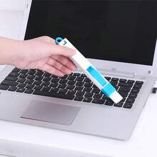 1PC Window Slot Cleaning Brush, Screen Window Cleaning Tool, Keyboard Slot Small Brush, Glass Belt Dustpan Gap Brush - 藍色 - 查看 1