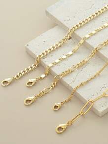 Gold Bracelets For Women, Stackable Bracelet Stack Set Adjustable Charm Paperclip Chain Cuban Link Layered Waterproof Jewelry Sets Gifts For Women
