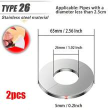 6pcs Stainless Steel Faucet Decorative Covers - Versatile For Air Conditioning Holes, Gas & Water Heater Pipes Bathroom Bathroom Accessories Bathroom Tools