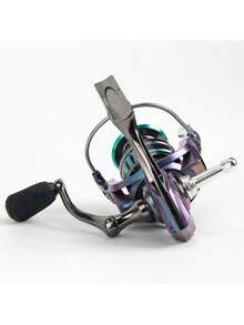 1pc Metal Spinning Wheel, Suitable For Sea Fishing, With Smooth And Sensitive Left And Right Hands, Interchangeable Rotation, Fishing Line Wheel, Suitable For Both Freshwater And Saltwater