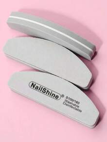 10 件迷你半月形 100/180 海绵抛光锉刀条。适用于日常化妆、舞会、婚礼、购物、约会、晚宴团队建设、节日化妆、母亲节礼物、毕业季礼物、节日睫毛、狂欢化妆、狂欢派对。、美甲用品、美甲工具、美甲工具、返校、指甲、按压指甲的美甲工具