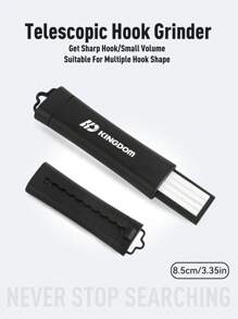 KINGDOM KINGDOM Teleskop Haken Schleifer Angelwerkzeug 23g 8,5cm tragbarer Keramik Angelhaken Schärfer Werkzeug Teleskop Angelausrüstung Schleifer Rostbeständig Teleskop Design kleines Volumen einfach zu transportieren