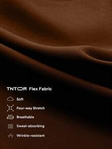 TNTOR Plus Size High Waist Lifting Fitness Pants For Women, High Elasticity Quick Dry Tight Leggings, Peach Butt Mid-Rise Yoga Black Trousers. High Waist Design With Tummy Control Effect, Suitable For Workout, Cycling, Fitness Enthusiasts. - Coffee Brown - View 5