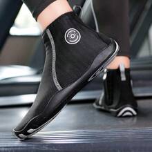 男士中帮涉水鞋，保护脚踝，速干，透气，防滑，沙滩鞋 - 黑色 - 查看 6