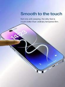 4 PIEZAS Vidrio templado con privacidad para iPhone 16 Pro Max/16 Plus/15 Pro Max/13 Pro Max/14/13/12/11/8/7/6 - Antiespia, dureza 9H, sin burbujas