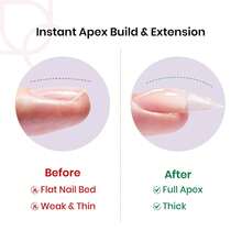 Instant Apex Nail Tips Almond Medium Acrylic Nail Tips, Pre-Etched Pre-Building Strong Thick Long Lasting,16 Sizes,192 Pieces - 192 件方形超短 - 查看 9