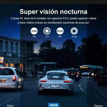 Camara para auto o camioneta Full HD con vision nocturna,sensor de choque y Wifi - Negro - Ver 4