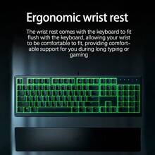 RAZER Rainforest Wolf Spider V3 X Full-Size Membrane Gaming Keyboard Ergonomic Wrist Rest To Relieve Fatigue Single-Color RGB Backlight Gaming Atmosphere All-Round Choice For Office And Entertainment - V3-x - View 4