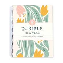 The Bible In A Year A 52-Week Bible Study Plan, Spiral Bible Study Guide For Women, Woman Bible Study Planner Yearlong Bible Scripture Reading Journal - 白色 - 查看 1