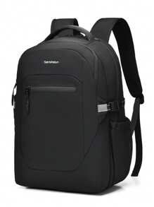 男士笔记本电脑背包，大容量大学生背包，商务旅行包，简约拼色笔记本电脑包