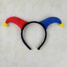 1 件欧美时尚万圣节面料小丑头带，独特搞笑派对舞蹈表演照片道具 - 彩色 - 查看 6