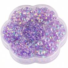5000pcs/Box, 2mm 3mm 4mm 5mm 6mm, 5 Sizes, Silver Base Crystal Beads Stones,Flower Shape Box Packed, Round Flatback Rhinestones Multi Colors Crystal Gems Non HotFix DMC Jewelry Beads Glass Stones Diamond 3D Pattern Design Accessories Glitter Manicure Decal Decorations For Clothes,Bag,Shoes,Cups,Phone Covers,Handicrafts,Diy Trim.