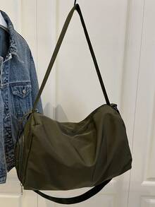 Large Capacity Lightweight Sports Yoga Backpack, Waterproof Gym Bag With Wet & Dry Separation, Suitable For School, Travel, Commute Travel Essentials Holiday Vacation Bag Luggage Suitcase Travel Bag For Women - Dark Green - View 8