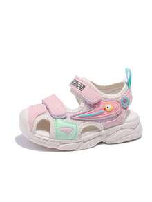 Toddler Baby Anti-Kick Sandals, Summer New Girls Walking Shoes, Korean Style Boys Beach Shoes, Soft Bottom Functional Shoes - Pink - View 6