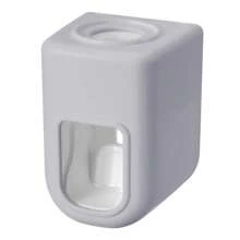 1pc Automatic Toothpaste Dispenser, Wall-Mounted Bathroom Accessories Toothpaste Squeezer, Portable Bathroom Decor, Suitable For Home Daily Use / Rental Bathroom, Can Be Used On Bathroom Wall Or Vanity, Wall-Mounted No Nails Easy Installation, Automatic Toothpaste Dispensing Prevents Waste, Space-Saving Portable Design, Keeps Vanity Tidy