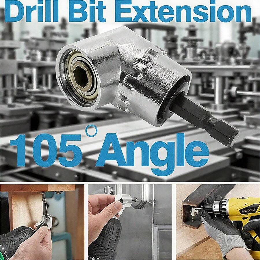 2025 新款 105° 角螺丝刀 1 件套六角轴工具适用于工艺品家具汽车维修 DIY 五金套件